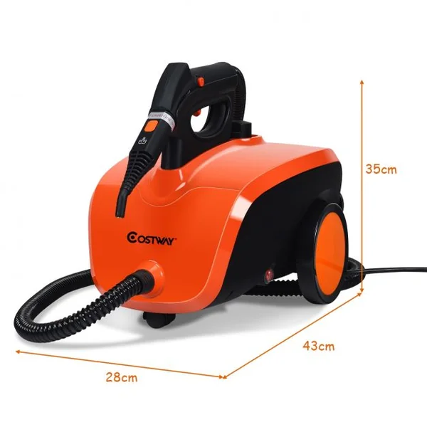 Nettoyeur à Vapeur 1,5L Polyvalent 4.0 Bar Vadrouille à Vapeur 1500W avec 18 Accessoires