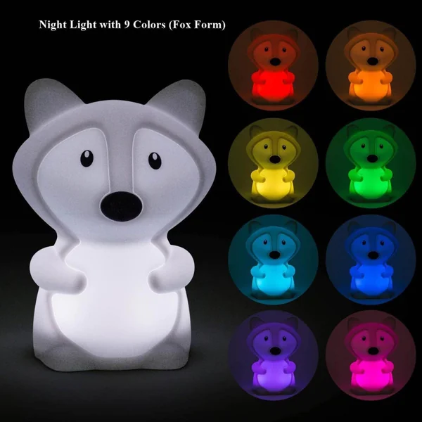 Nightlight with remote control, fox