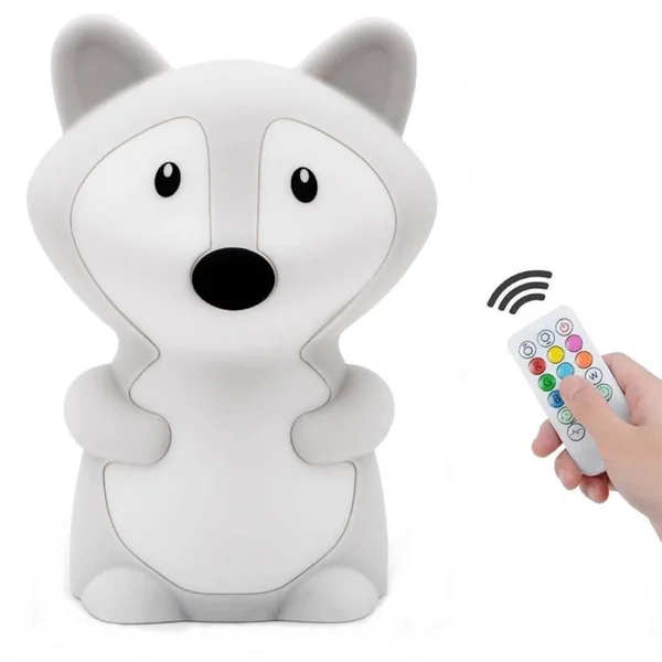Nightlight with remote control, fox