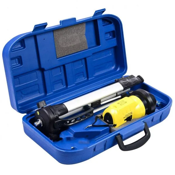 Niveau à laser professionnel Niveau à laser rotatif Auto-nivelant pour la mesure des angles et surfaces, trépied, jaune