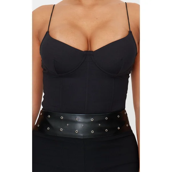 Noir Body Sculptant À Armatures