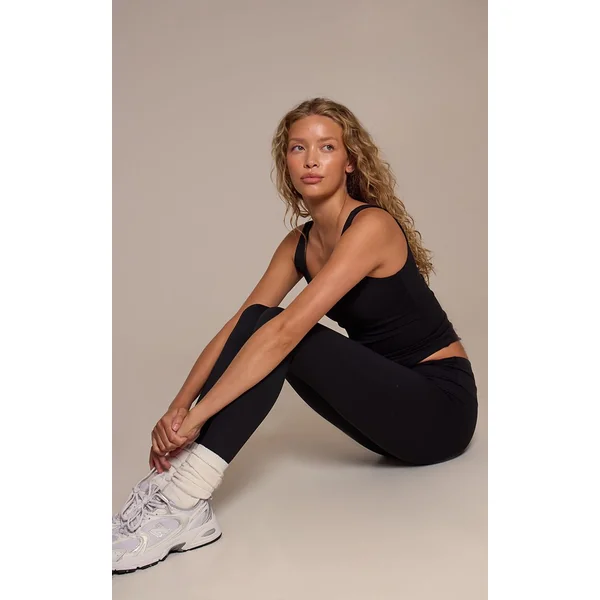 Noir Brassière De Sport Longue Sculptante Rembourrée Ultimate