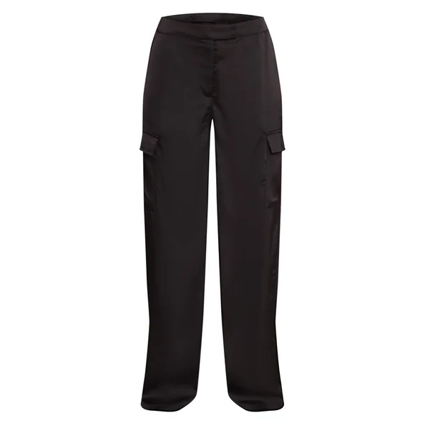 Noir Cargo Large En Satin