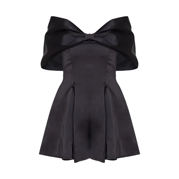 Noir Combinaison-short Premium En Satin Avec Nœud Extrême