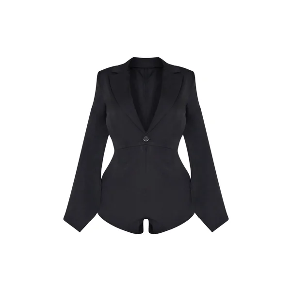 Noir Combi-short Blazer Ajusté Shape