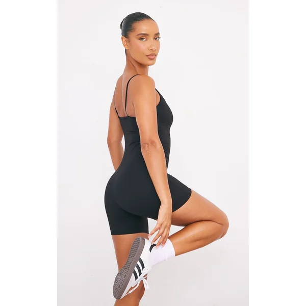 Noir Combishort Sculptant Sans Manches Ultimate