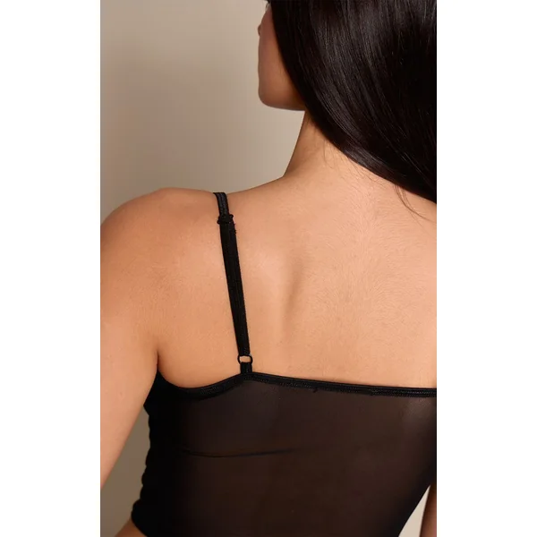 Noir Ensemble Caraco Et Culotte En Résille