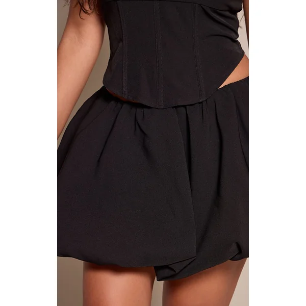 Noir Jupe Mini Boule Ajustée Shape