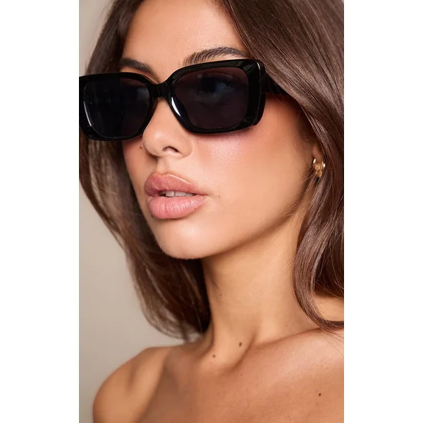 Noir Lunettes De Soleil Œil De Chat Carrées