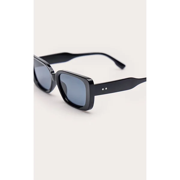 Noir Lunettes De Soleil Œil De Chat Carrées