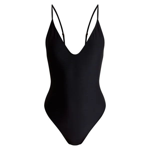 Noir Maillot De Bain Échancré Basique