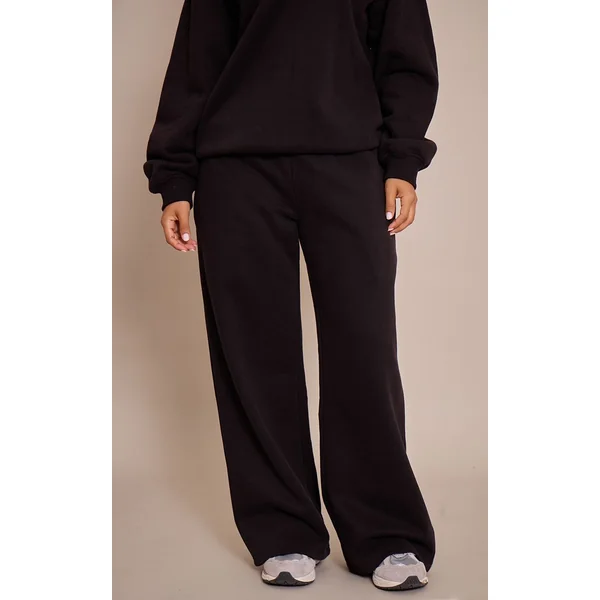 Noir Pantalon De Jogging Petite À Jambe Droite
