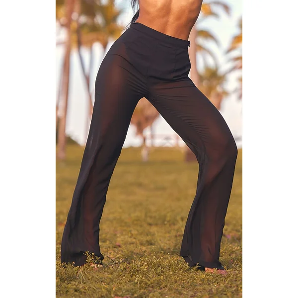 Noir Pantalon De Plage