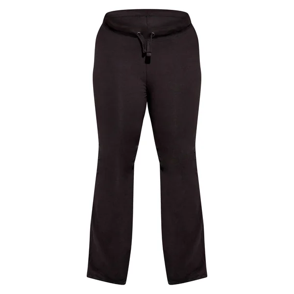 Noir Pantalon Évasé Skinny Taille Basse Basique Grande Taille Ensemble