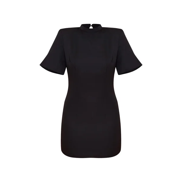 Noir Robe Mini Cintrée Dos Nu En Tissu Tissé