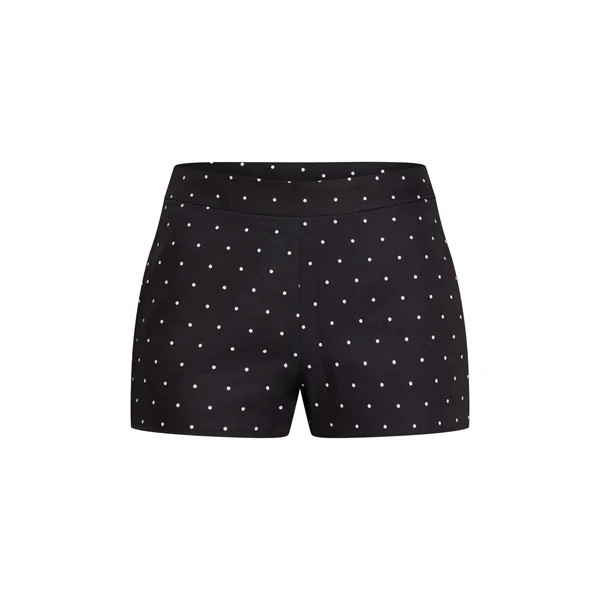 Noir Short À Pois
