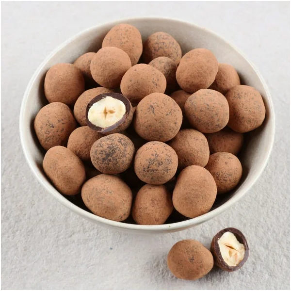 Noisettes enrobées au chocolat noir Bio