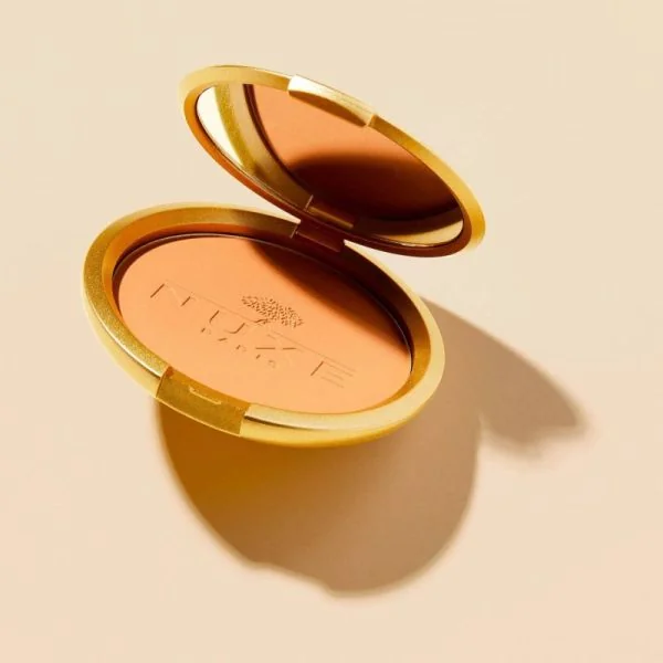 NUXE Poudre Eclat Prodigieux - Poudre Compacte Bronzante Multi Usages Sublimatrice et Longue Tenue -