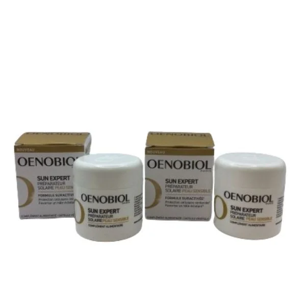 OENOBIOL - Préparateur Solaire peau sensible - Programme 2 mois + Trousse de l'été offert - 3614810006359