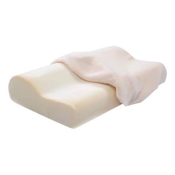 Oreiller en Mousse à Mémoire de Forme Oreiller Ergonomique Soulagement de la Douleur Cervicale Anti-acarien, 30x50x10cm