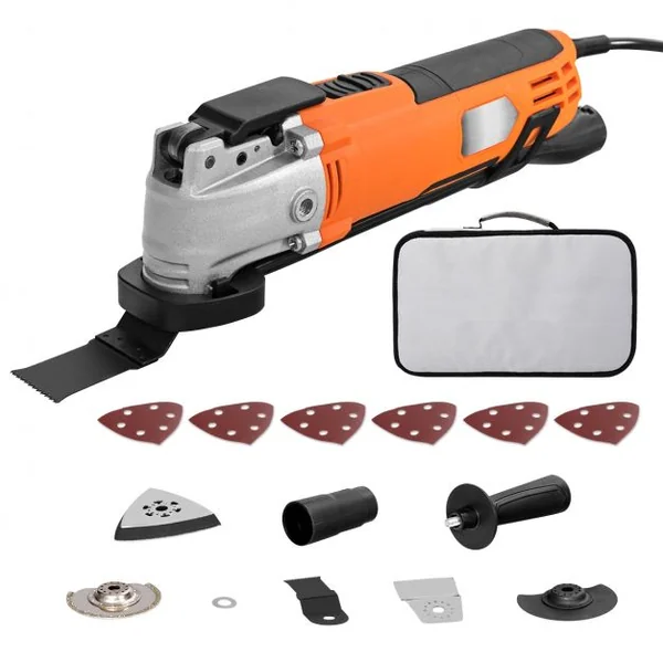 Outil Multifonction Oscillant 300W avec 15 Accessoires 6 Vitesses Variables