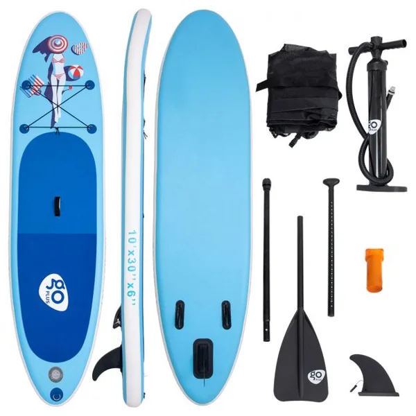 Paddle Board Gonflable Stand Up Paddle Gonflable Planche de Paddle Bleu 270-350