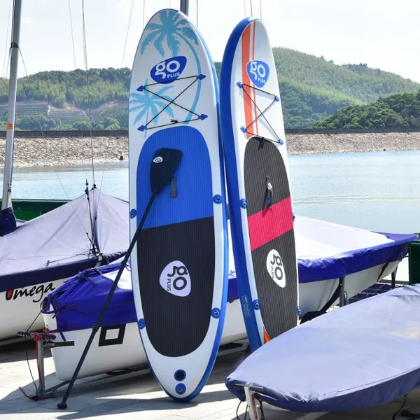 Paddle Gonflable Coloré avec Pompe,Gouvernail Arrière,Sac à Dos 330x76 x15cm