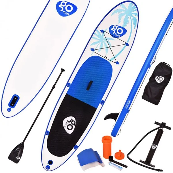 Paddle Gonflable Coloré avec Pompe,Gouvernail Arrière,Sac à Dos 330x76 x15cm