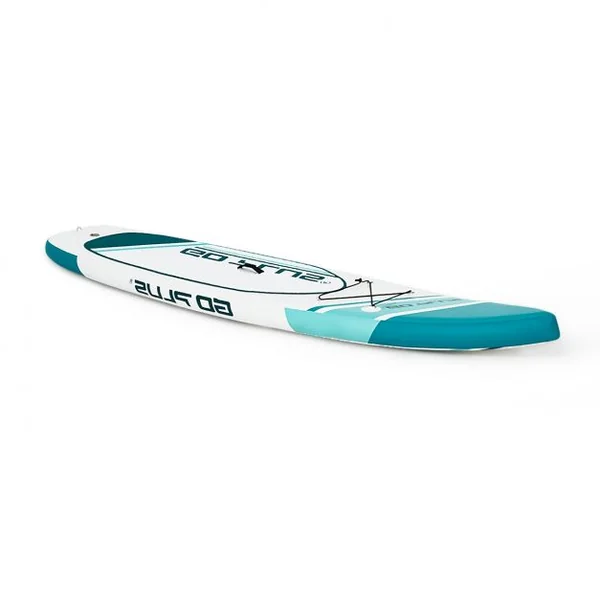 Paddle Gonflable pour Adulte avec Pagaie Ajustable et Accessoires Capacité 113 kg en PVC, 305x76x15cm, Blanc et Vert