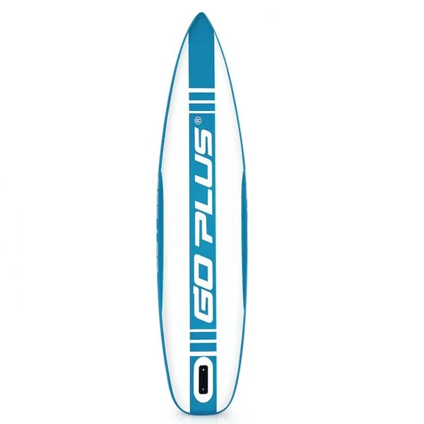 Paddle Gonflable pour Adulte avec Pagaie Ajustable et Accessoires Capacité 150 kg, en PVC, 335x76x15cm, Blanc et Bleu