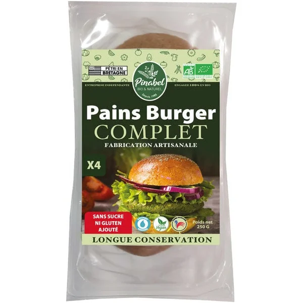 Pain hamburger complet (4) 250g