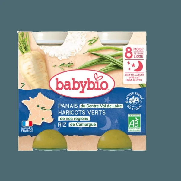 Panais Haricots verts Riz dès 8 mois