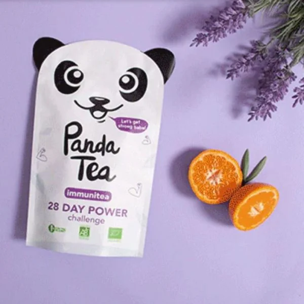 PANDA TEA IMMUNITEA 28 Sachets - Défenses Immunitaires - Menthe Orange Citron