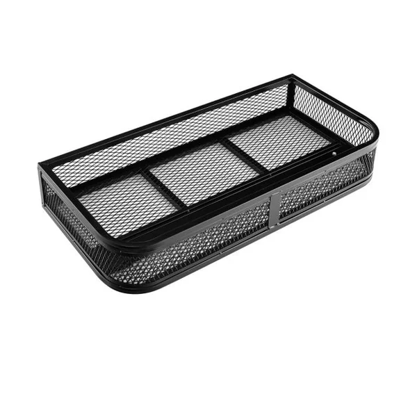 Panier pour Véhicule Tout Terrain en Métal avec Conception en Maille Panier de Rack Avant Porte-Bagages pour VTT 92 x 44 x 16,5 cm Noir