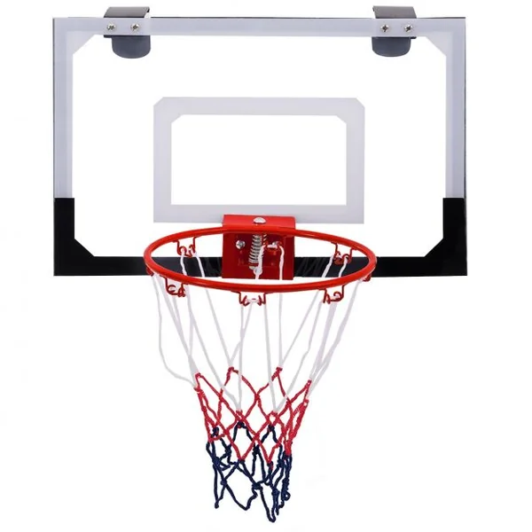 Panneau de Basket-ball pour Enfant Mural ou sur Porte avec Ballon Gonfleur en PC Dia. Panier 25,5 cm, 46x30,5cm