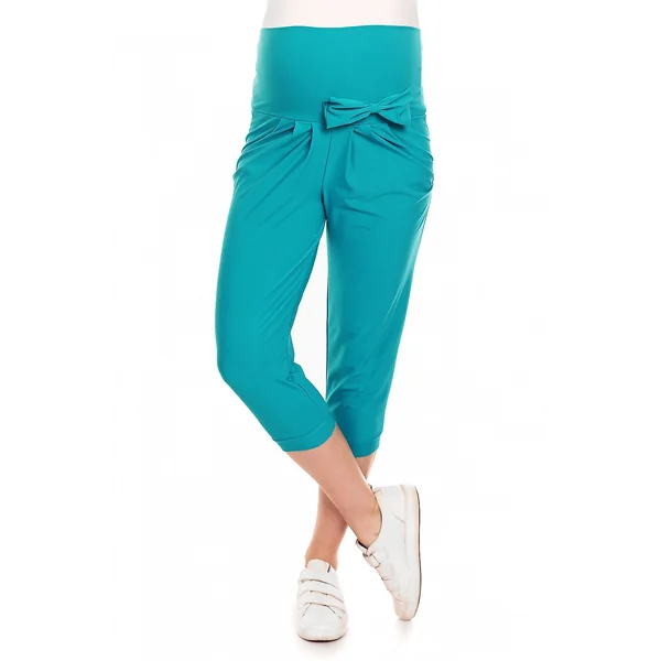 Pantacourt de grossesse - Noir/Turquoise - Reste 1L/XL