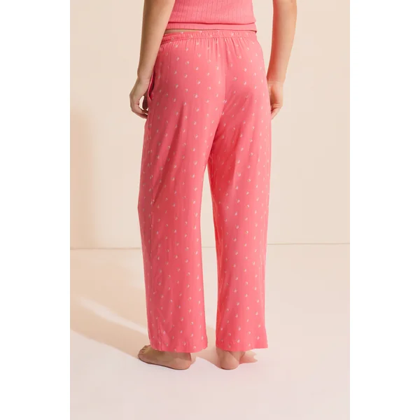 Pantacourt de pyjama à motifs fleurs