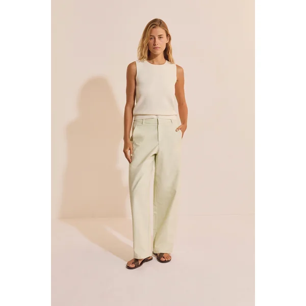 Pantalon barrel avec coton