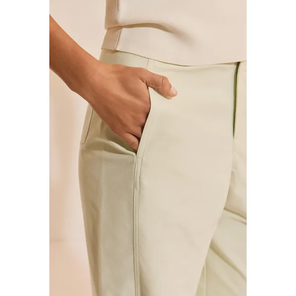 Pantalon barrel avec coton