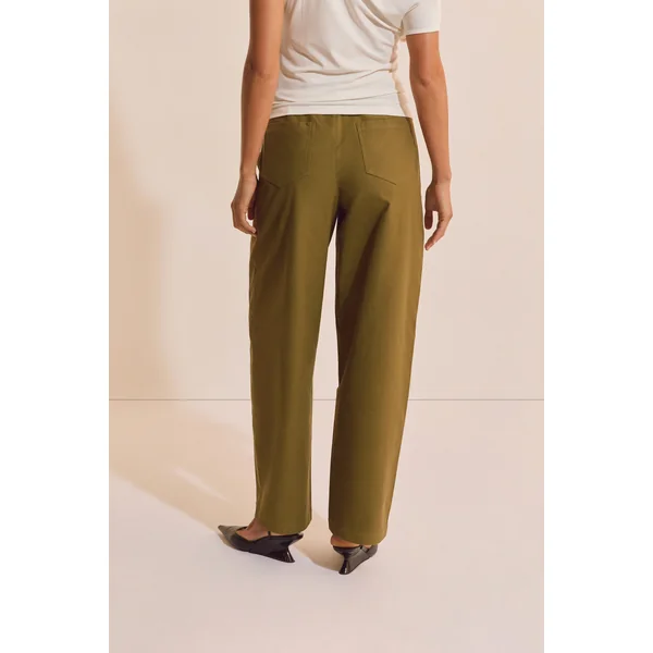 Pantalon barrel avec coton
