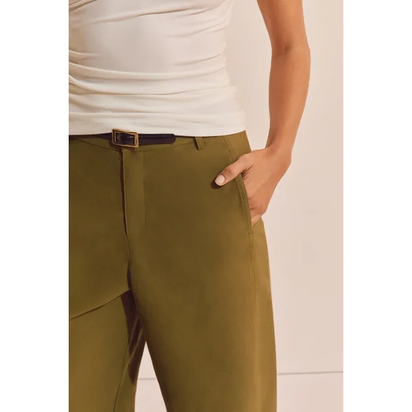 Pantalon barrel avec coton