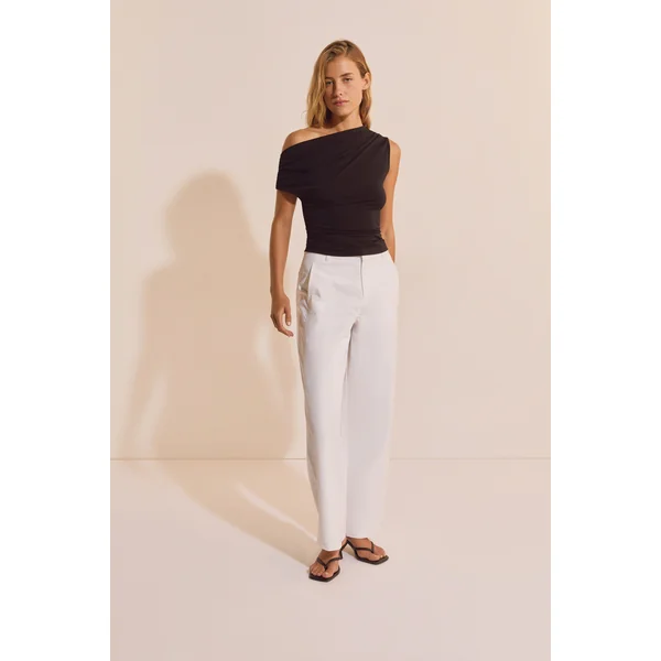 Pantalon barrel avec coton