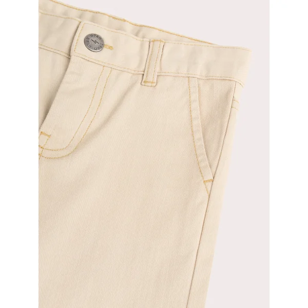 Pantalon beige en toile - Soins Bébé Naturels & Produits Maman Après Naissance