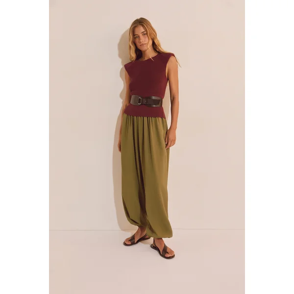 Pantalon bouffant satiné