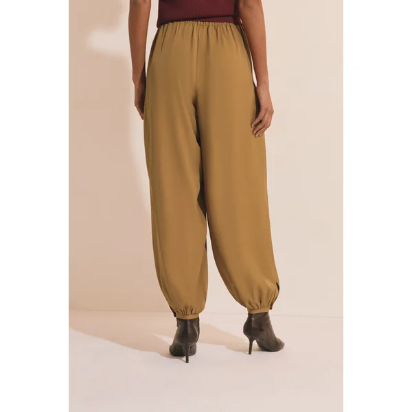 Pantalon bouffant satiné