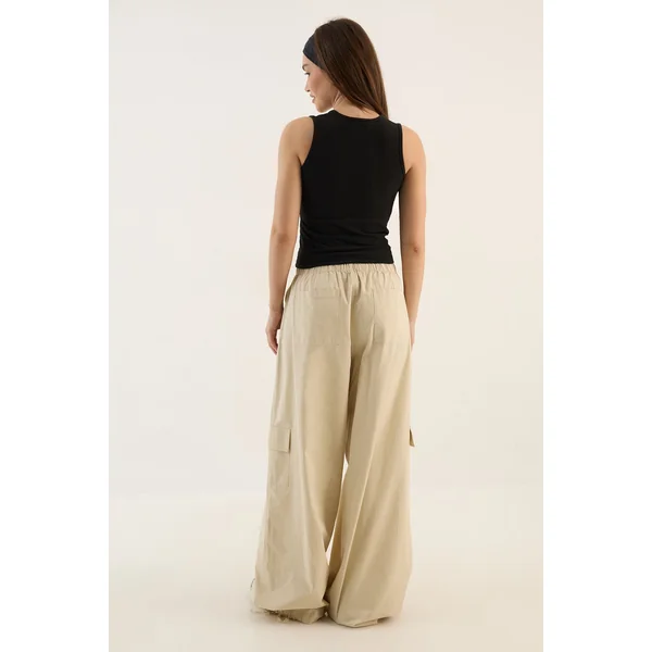 Pantalon Cargo En Sergé Lavé Dsgn Studio