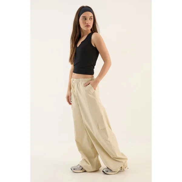 Pantalon Cargo En Sergé Lavé Dsgn Studio