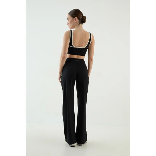 Pantalon De Yoga Jambe Large À Passepoil Contour Dsgn Studio