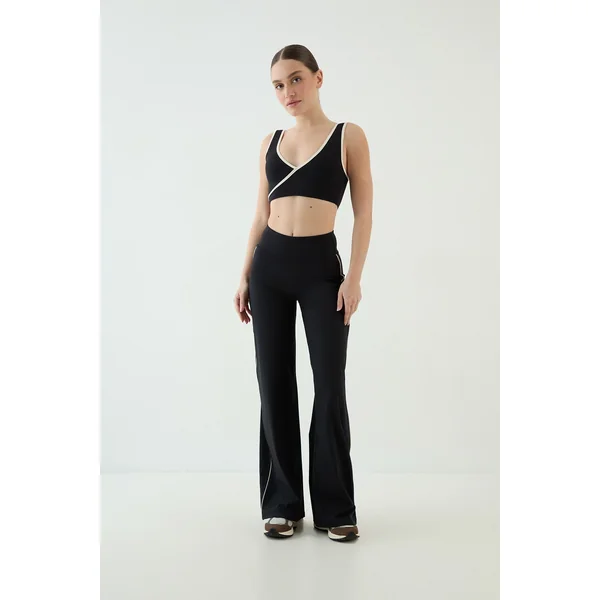 Pantalon De Yoga Jambe Large À Passepoil Contour Dsgn Studio