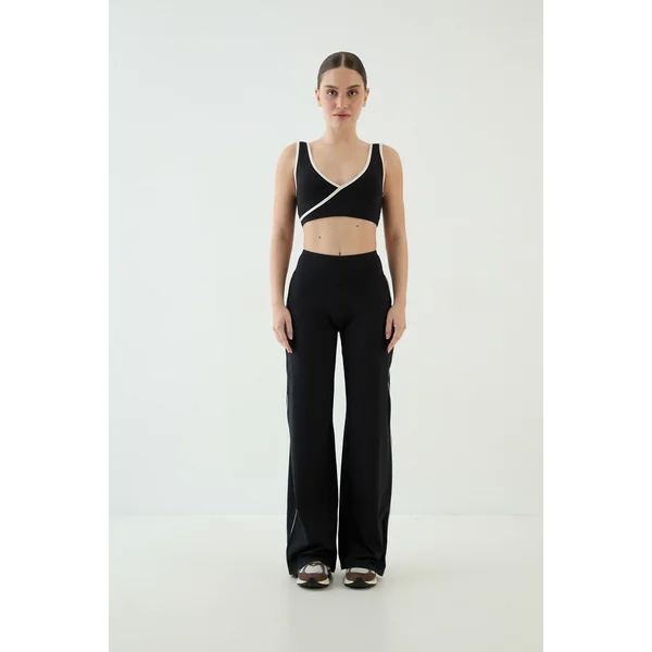 Pantalon De Yoga Jambe Large À Passepoil Contour Dsgn Studio